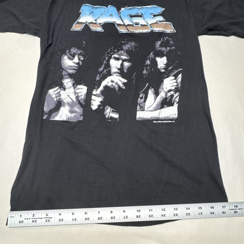 Camisa AUTÉNTICA RAGE Band - Secrets In A Weird World Tour Camisa Rock Alemana 1990 - Imagen 17 de 21