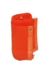 24-552-0810 220GSM Heavy Duty Orange Mesh Tarp - 8' x 10' Reinforced Rip-Resista