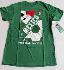 FIFA World Cup 2022   Mexico Soccer Football Green T-shirt Men's Size