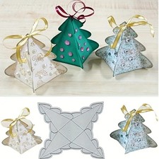 3D Christmas Tree Box Metal Cutting Dies Card Making Embossing Stencil Scrapbook