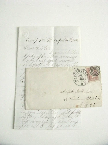 CIVIL WAR SOLDIER LETTER MEETING GENERAL GRANT- "A VERY GOOD LOOKING MAN"