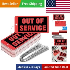 Out of Service Tags 6.22 x 3.15 Inches Maintenance Required with 12 Inches Wi...