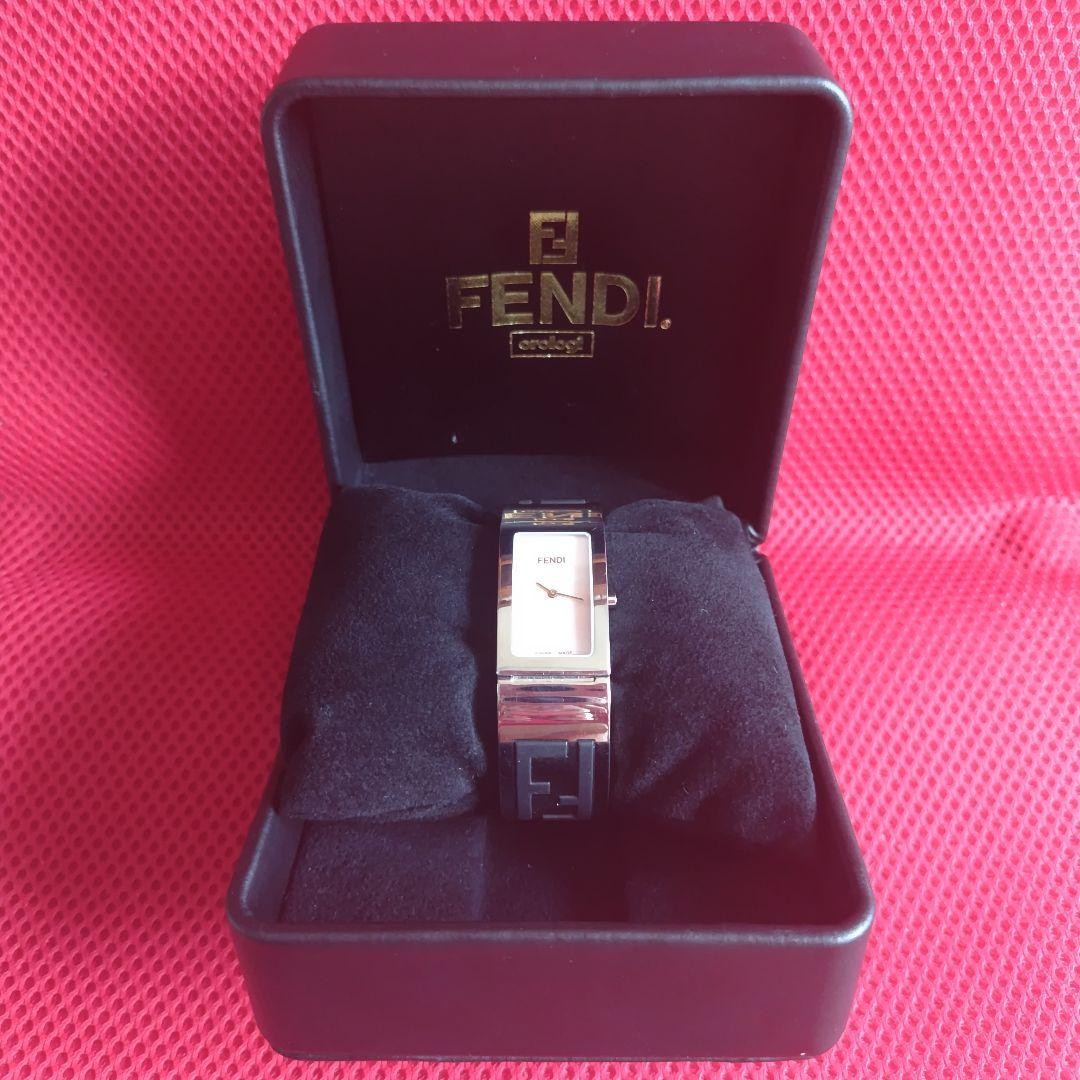 FENDI silver rectangular watch - image 1