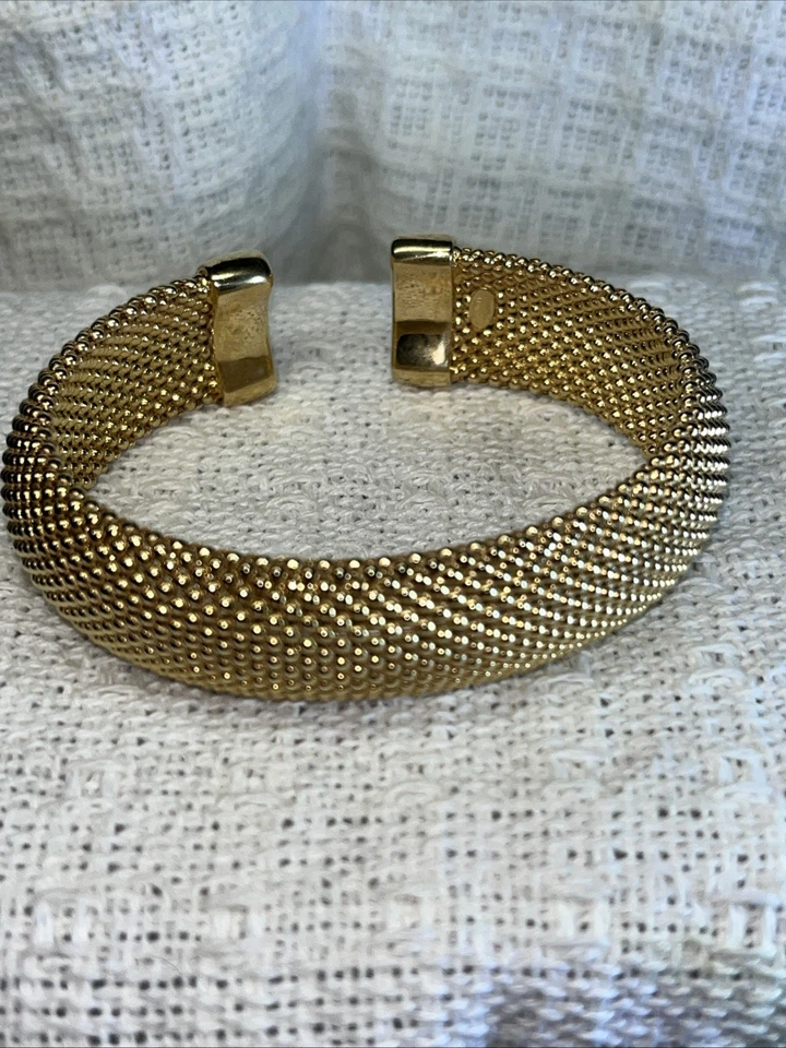 925- Dyadema - Chapado en oro sobre 925- Hecho en Italia Malla Brazalete Diamantes Circonita Foto 4 de 4