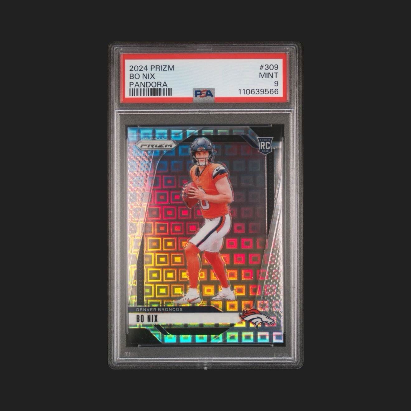 2024 Panini Prizm - Rookies Bo Nix #309 Pandora Prizm /400 (RC)