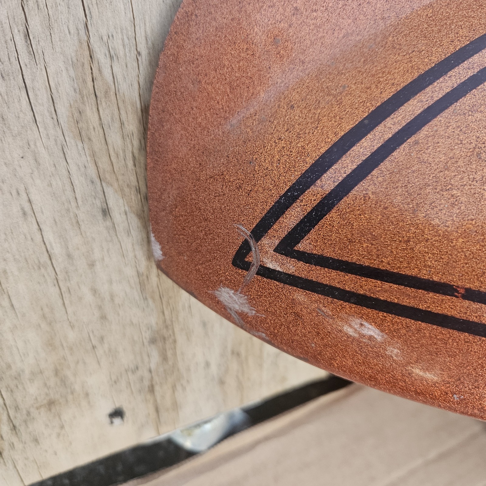 Vtg Motorcycle Fairing Flake Sunrise Orange Windshield Honda CB750           