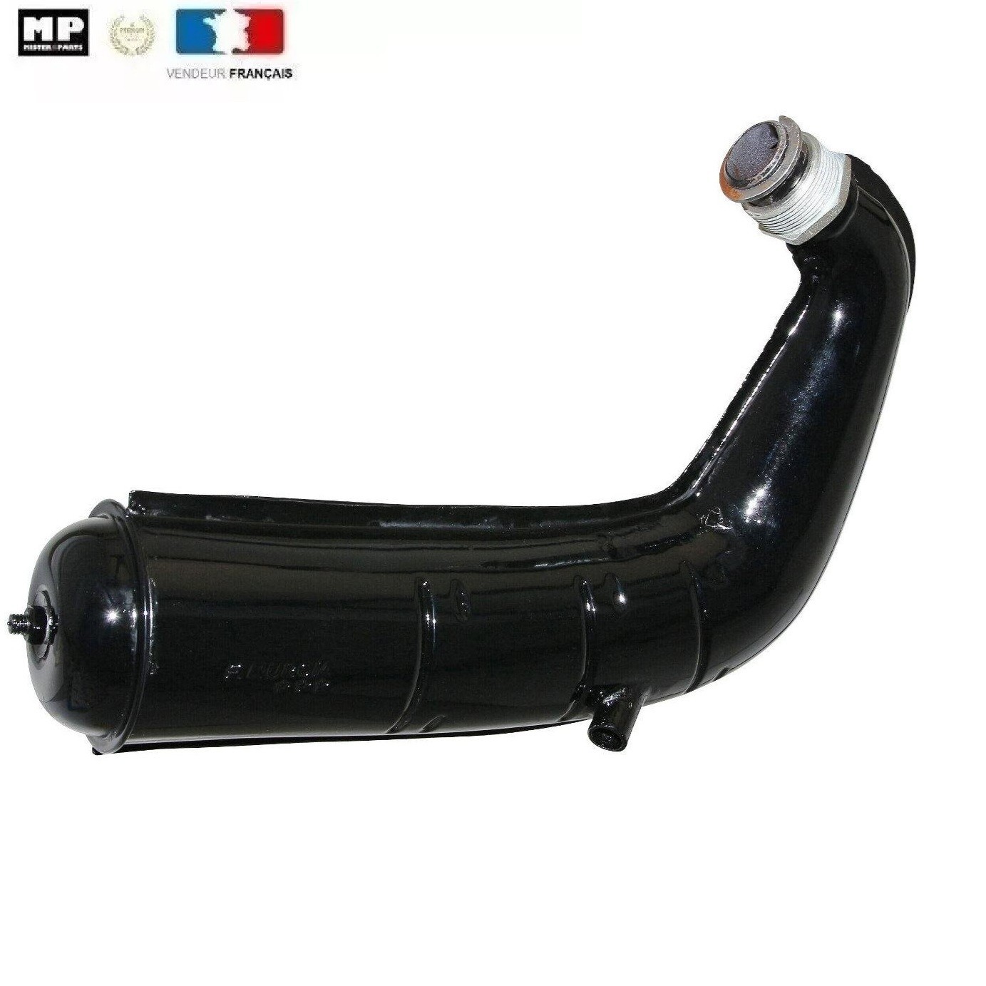 Pot d'échappement noir pour réparer le moteur MBK Motobécane Mobyx 88