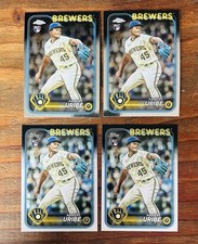 (2) 2024 Topps Chrome RC Rookie Abner Uribe #276 + (2) Paper Base