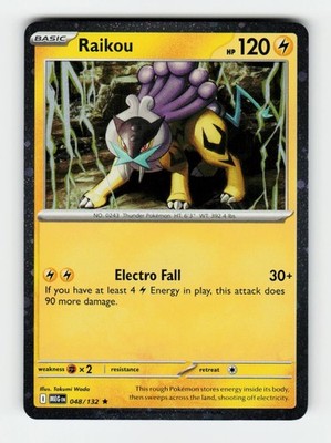 Raikou (Cosmos Holo) Miscellaneous Cards & Products 048/132 Pokemon Promo Hol...