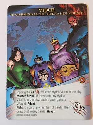 HYDRA HIGH COUNCIL UD Marvel Legendary SHIELD MASTERMIND TACTIC VIPER