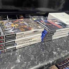 PS2 PlayStation 2 Bundle 9 Games, Final Fantasy, Grandia 2, Kessen