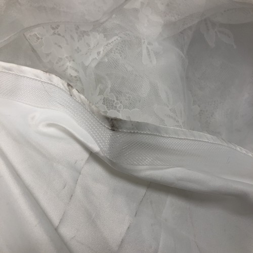 Donna Lee Brides Strapless Sweetheart Lace Tulle Overlay Wedding Dress UK 16 ? - Picture 14 of 22