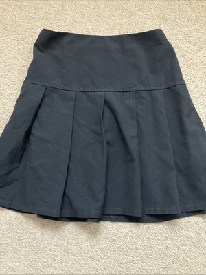 Mädchen Marks & Spencer Alter 8 Jahre schwarz Schulrock verstellbare Taille einmal getragen