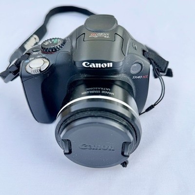 Canon PowerShot SX40 HS 12.1MP Digital Bridge Camera Full HD 35x Zoom Untested