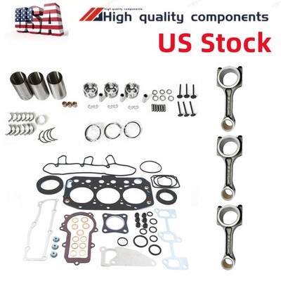 3TNV70 Overhaul Rebuild Kit 3X connecting rod for Yanmar Engine US