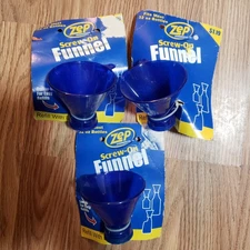 Screw On Funnel Easy Refill Threaded Funnel, Fits 32 oz Bottles/Quart Motor Oil 
