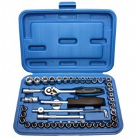 "SteckschlüSsel-Satz Knarrenkasten Nusskasten 1/4\"Antrieb Torx 6-Kant Nuss 47-Tlg"