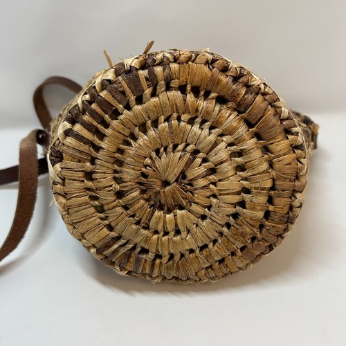 Straw Woven Shoulder Bag Purse Handle Zip Closure Fabric Lined Phillipines - Picture 8 of 12