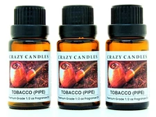 3 Tobacco (Pipe) 1/2oz Premium Grade Scented Fragrance Oil Crazy Candles