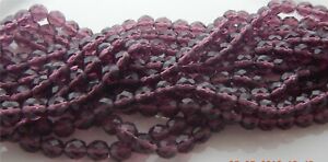 100 Czech Mix Amethyst Olive Round Faceted Fire Polished Loose Glass Beads 4mm 