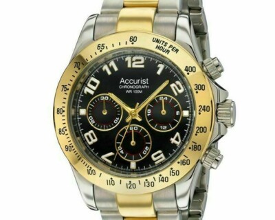 Accurist Herren Bicolor Chronograph Uhr MB981B