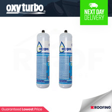 2x Oxyturbo Oxgyen Cylinders Turbo Set 90 Kit | Oxgyen Refill | Welding Kit