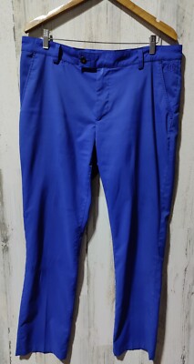 ABACUS Golf Pants Men's 38W Royal Blue Lightweight Activewear
