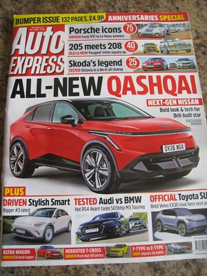 AUTO EXPRESS DOUBLE ISSUE ANNIVERSARIES SPECIAL QASHQAI NISSAN ASTRA WAGON REBOO