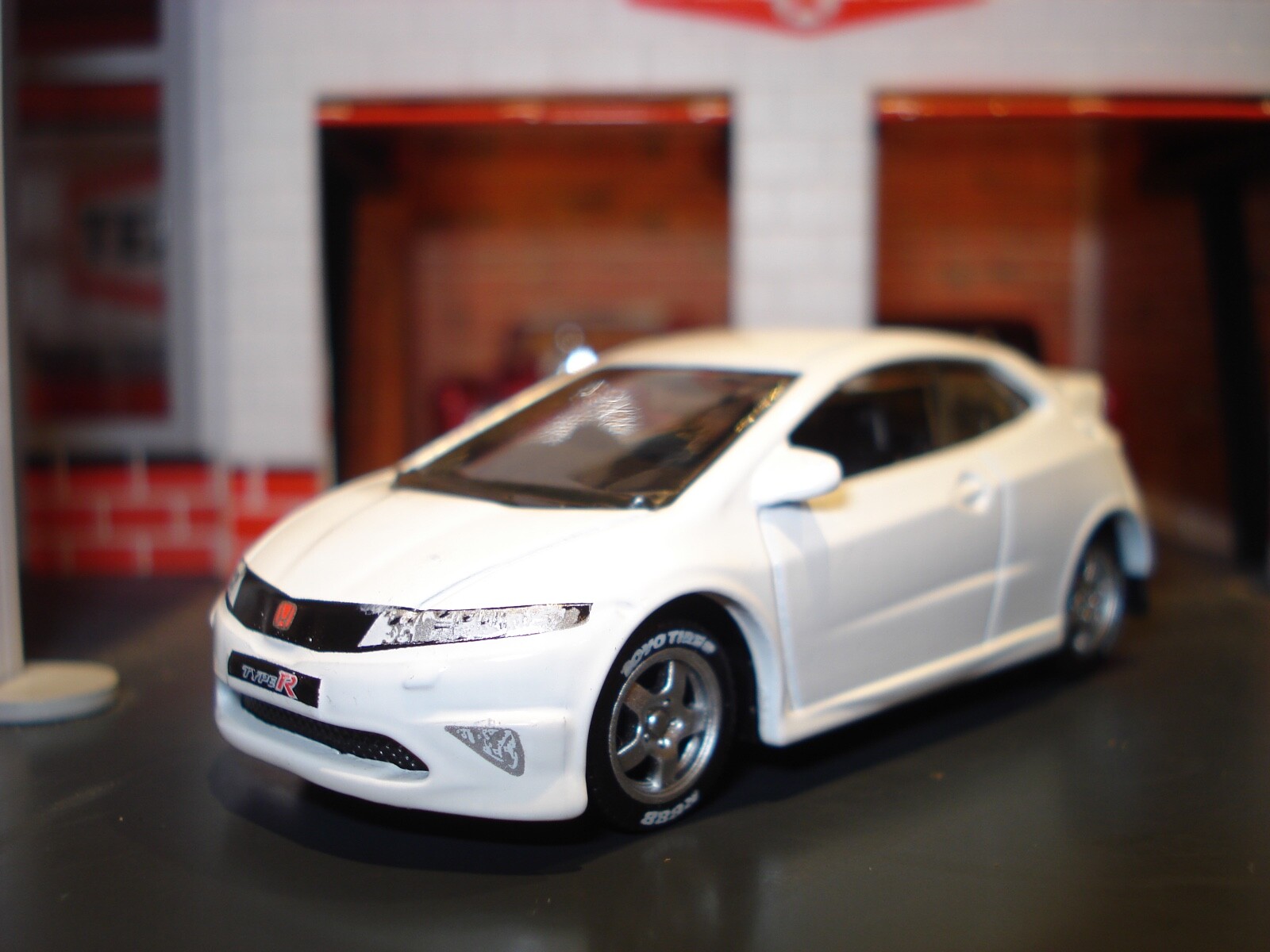 HONDA CIVIC TYPE R CUSTOM EDITION 1/64 MB CUSTOM WHEELS AND TIRES ADDED-image