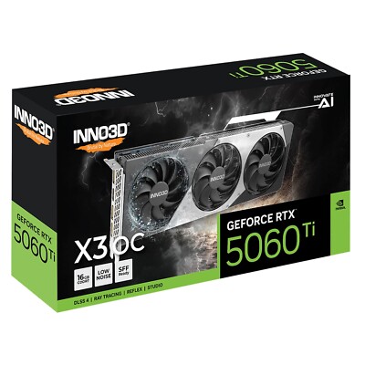 Inno3D GeForce RTX 5060 Ti 16GB TWIN X3 OC GDDR7 N506T3-16D7X