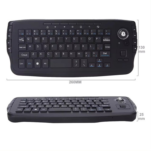 Jomaa Portable USB Wireless Keyboard & Trackball Mouse - Picture 4 of 16