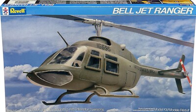 リモートID高い送料とスケールボディ込 BELL206Long ranger Revell Bell Jet Ranger, 1:32 Scale, Vintage 1985 Collectible, New