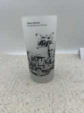 OWENS ILLINOIS Libby Glass Annual Service Awards Frosted Glass