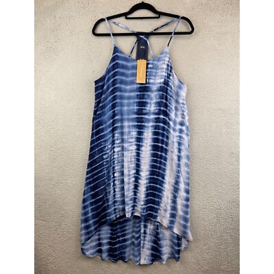 New Francescas Tie dye high low midi dress size L