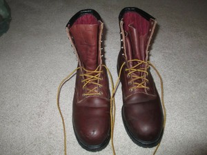 vintage red wing steel toe boots - Main Image