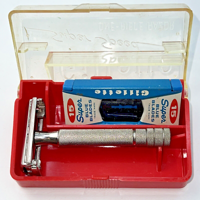 Gillette Super Speed One Piece Razor & Super Blue Blades