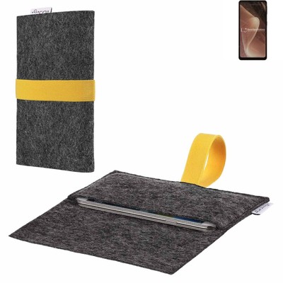 für Sharp Aquos Sense7 Plus vegane Handyhülle Tasche Filz Schutz Case