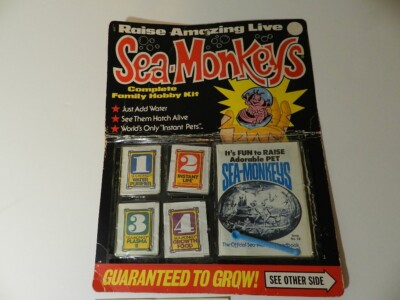 VINTAGE 1974 SEA-MONKEYS COMPLETE FAMILY HOBBY KIT- NEW OLD STOCK- VINTAGE TOY
