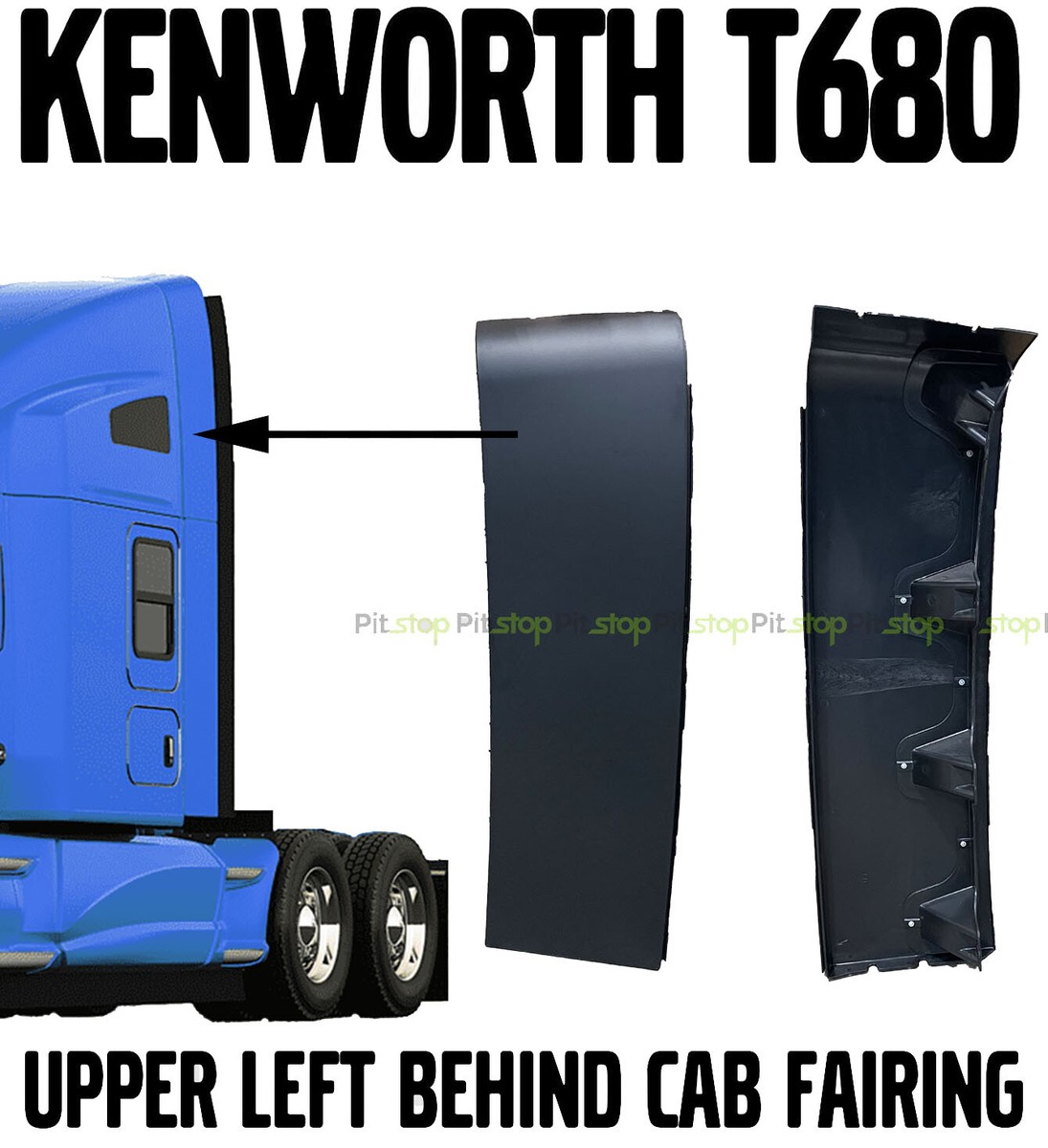 Kenworth T680 2013-Current Upper Top Left Cab Fairing