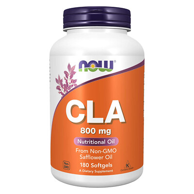 NOW CLA Conjugated Linoleic Acid 800 mg 18 Softgels, Nutritional Oil, Fatty Acid