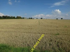 Photo 6x4 Stubble field near Great Wilsey Farm Haverhill/TL6645 A large  c2015