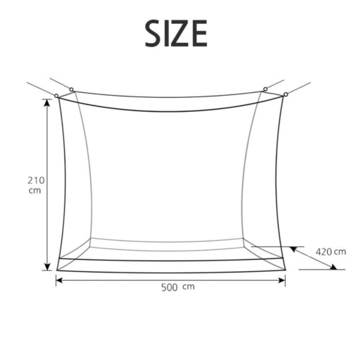 5m(16.5ft) Extra Large size White Mosquito Fly Net Netting Outdoor Camp bug - Picture 7 of 10