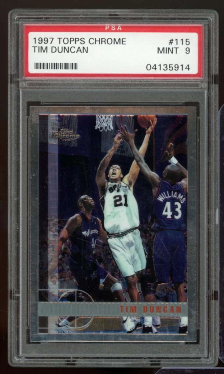 1997-98 Topps Chrome - Tim Duncan #115 for sale | eBay