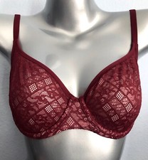 Victoria's Secret Body by Victoria Nwt Desire Red Unlined VS Demi Bra