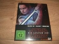 Star Wars Die Letzten Jedi Blu-Ray 3D + Blu-Ray Steelbook Neu