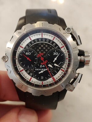 Denissov watch moto style aeronavigator pilot limited mens made