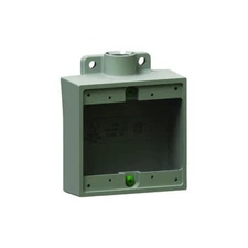 Killark 2FS-2, 3/4" Hub, Aluminum, 2-Gang, Shallow, Cast Device Box, 1 pc