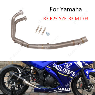 For Yamaha YZF R3 R25 MT-03 Full Exhaust System Motorcycle 51mm Header Link Pipe