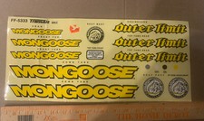 NOS ORIGINAL MONGOOSE OUTER LIMIT COMPLETE DECALS STICKERS SET OLD SCHOOL BMX