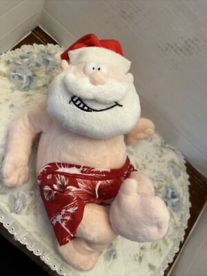 PLUSH FIGURE Vacation Santa SINGS DONT WORRY BE HAPPY BOBBY MCFERRIN TAPS TOE